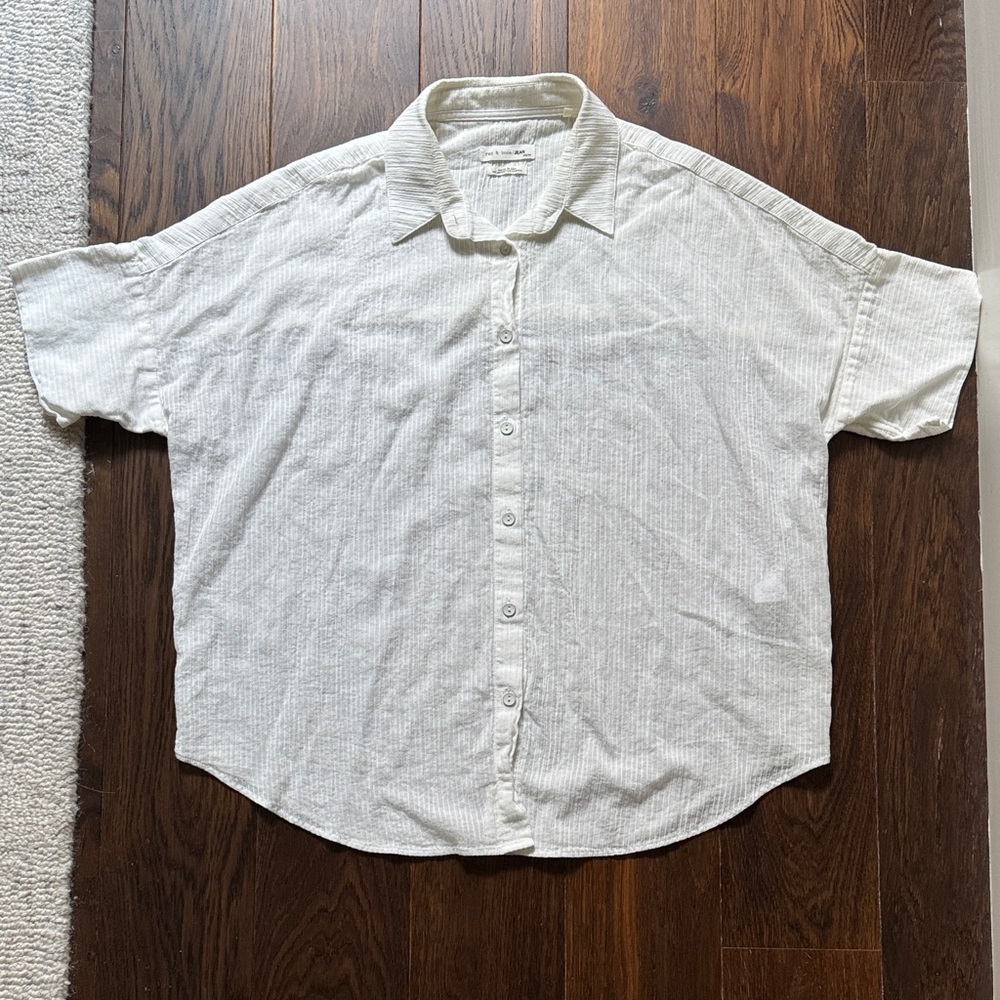 rag & bone Casual White Button Down Shirt